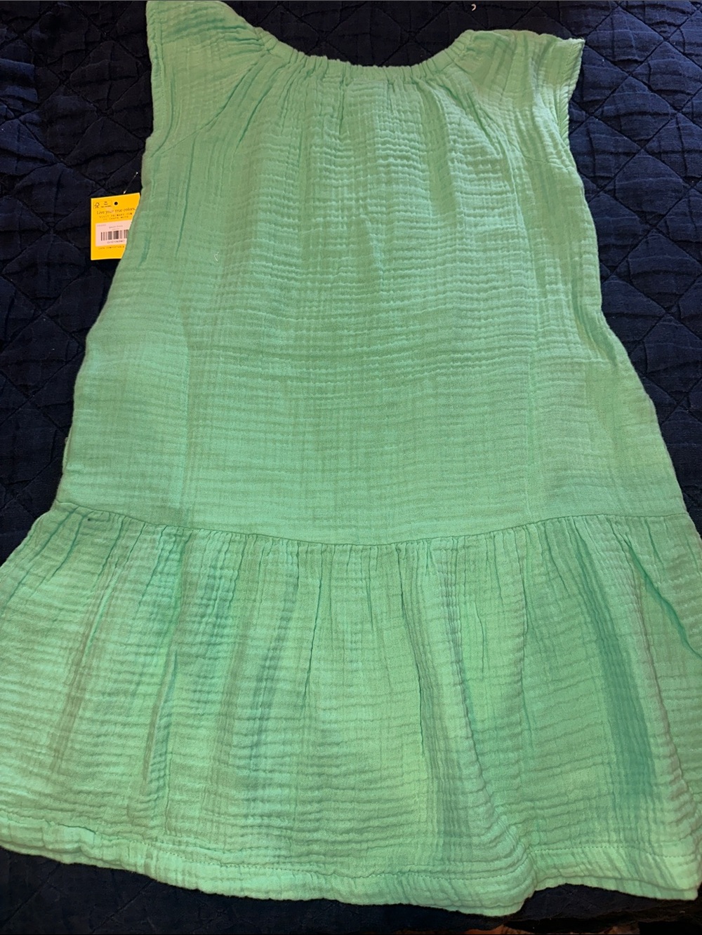 Primary size 6-7 gauze sleeveless dress NWT in clover